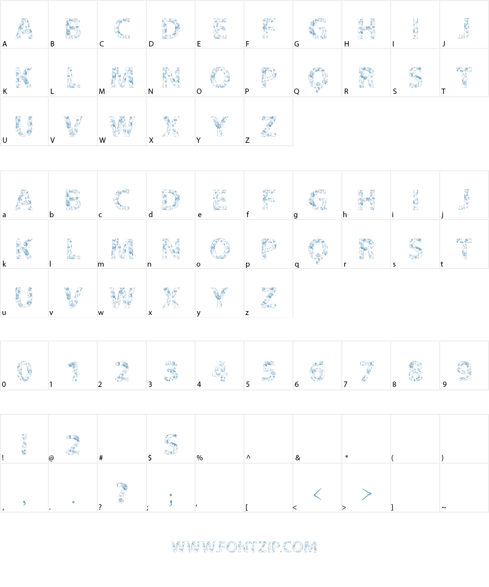 VTKS FLOWERS IN OUR SOUL Font Character